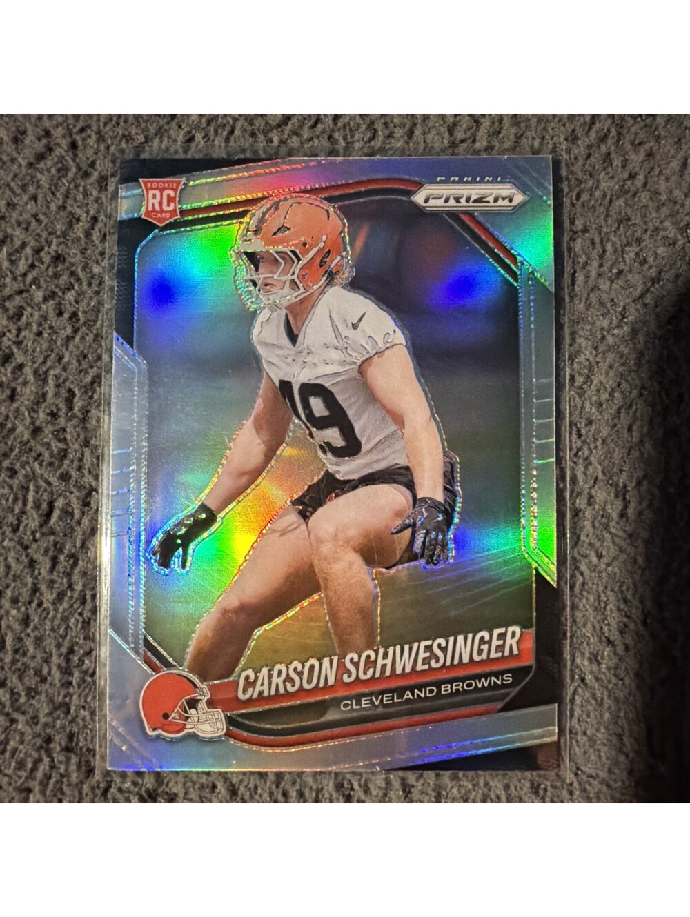 2025 Prizm Carson Schwesinger Silver RC Cleveland Browns NM #384 Rookie Football